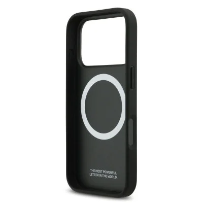 Bmw Iphone 17 Pro Case &ndash; Kevlar Magsafe With Metal Logo - Black